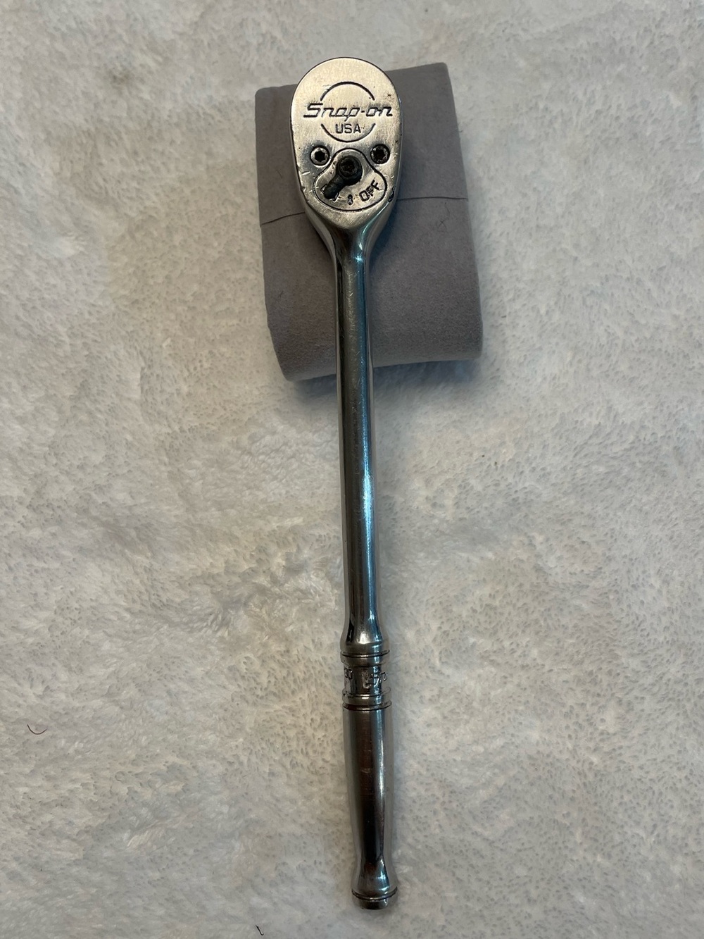 Snap-on 1/4” TML830 Chrome Ratchet Wrench - Silver
